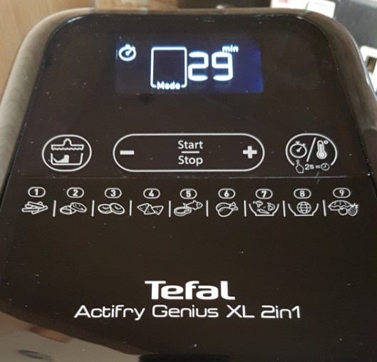 Control panel for the Tefal Actifry XL Genius 2in1